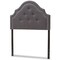 Baxton Studio Cora Modern Dark Grey Upholstered Twin Size Headboard 125-6984 - alternate 3